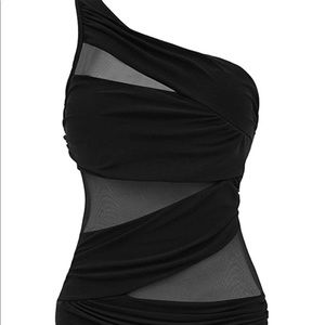 New one piece black swimsuit